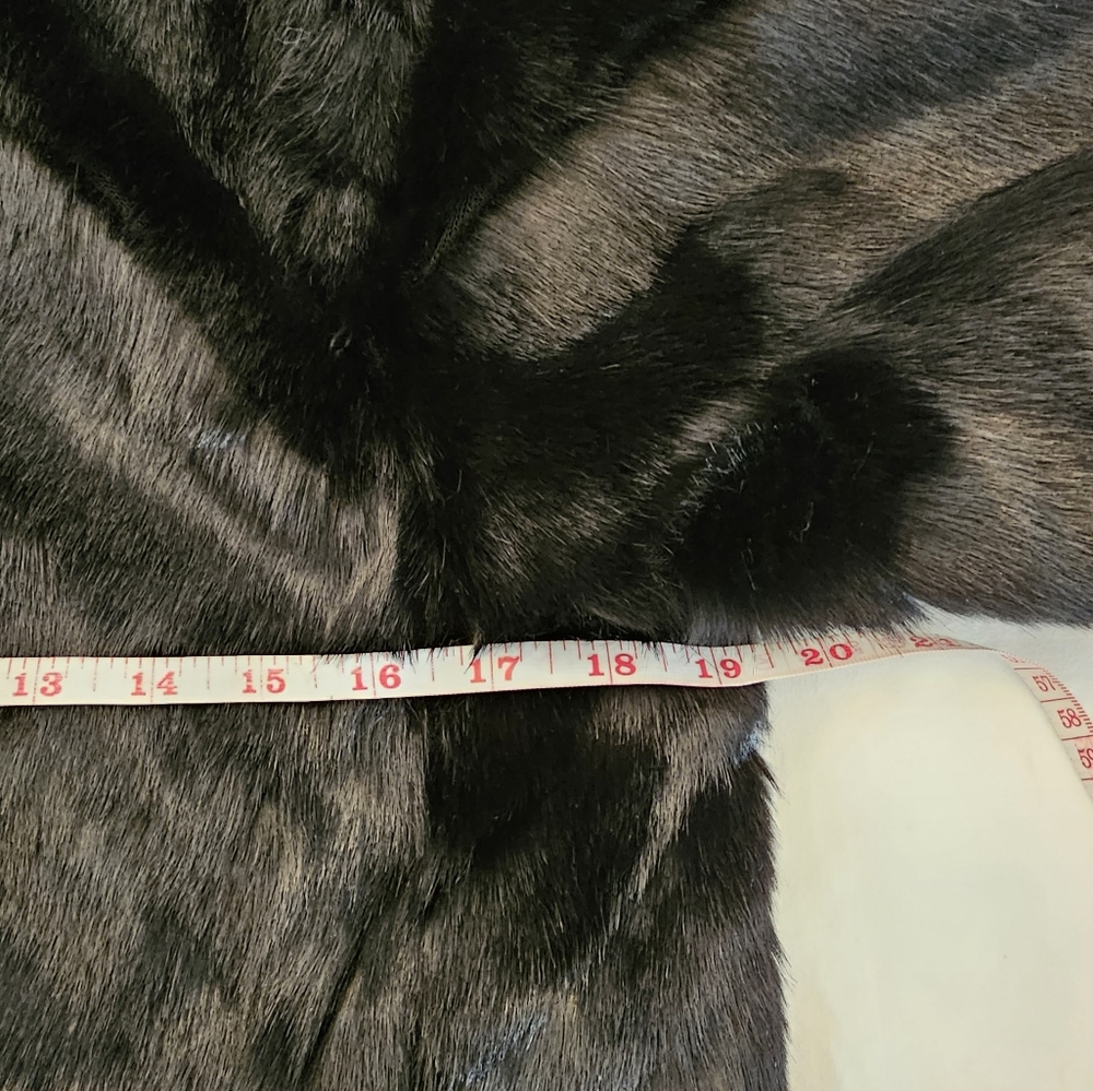 H&M Ladies Faux Fur Jacket Black XS - Picture 6 of 9